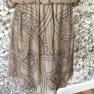 LC Lauren Conrad beaded dress, size 4.